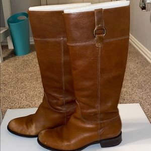 Tall leather boots